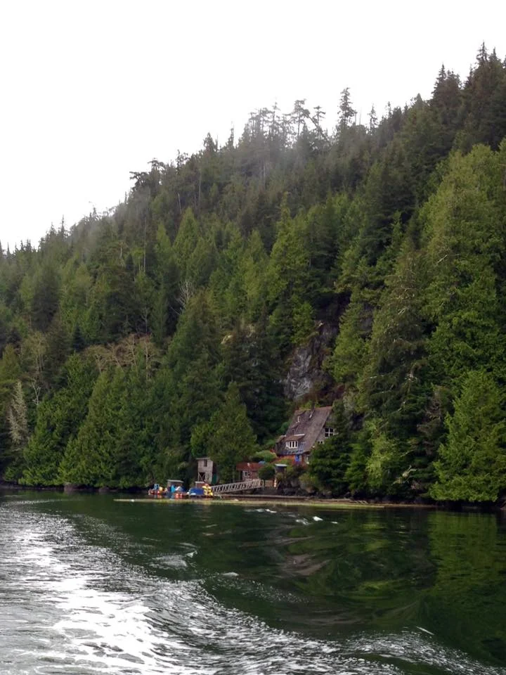 Rendezvous Dive Lodge tucked into the wild coastline of Barkley Sound. Photo by Scuba Jess.