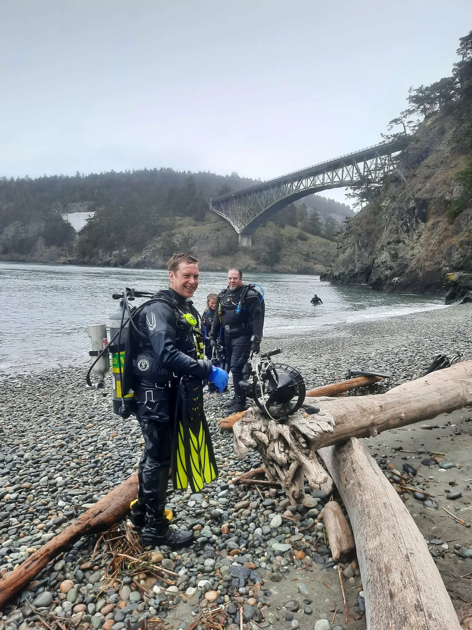 Deception Pass at the surface. Photo by Scuba Jess.