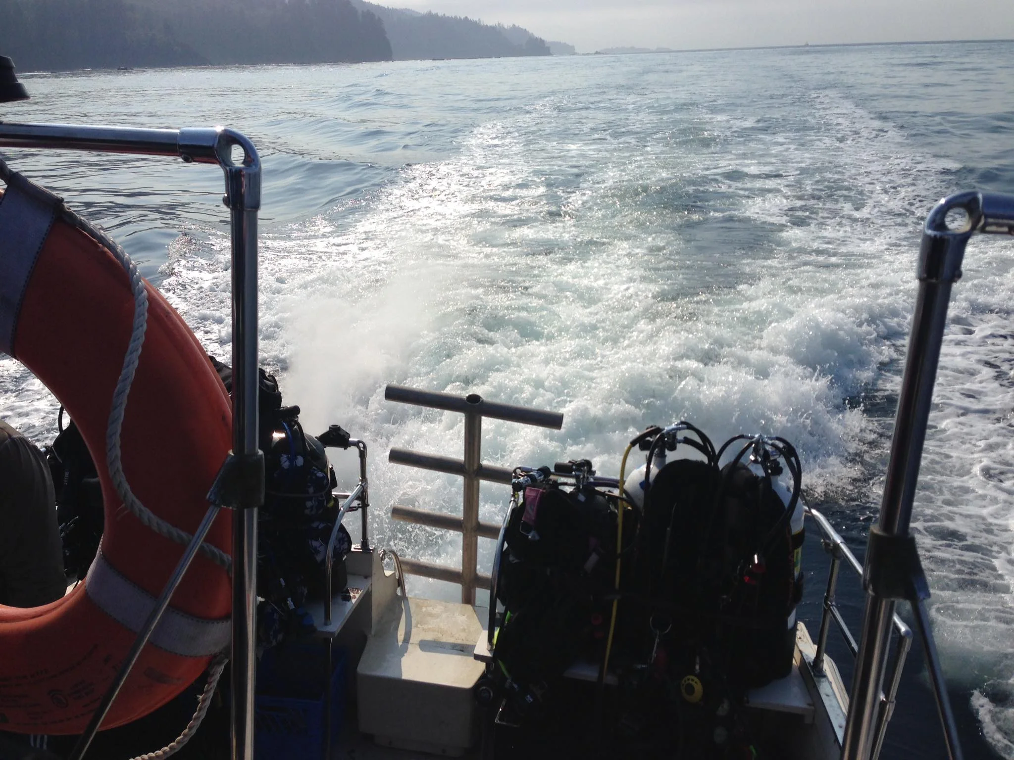 Heading out to dive sites in Neah Bay. Photo by Scuba Jess.