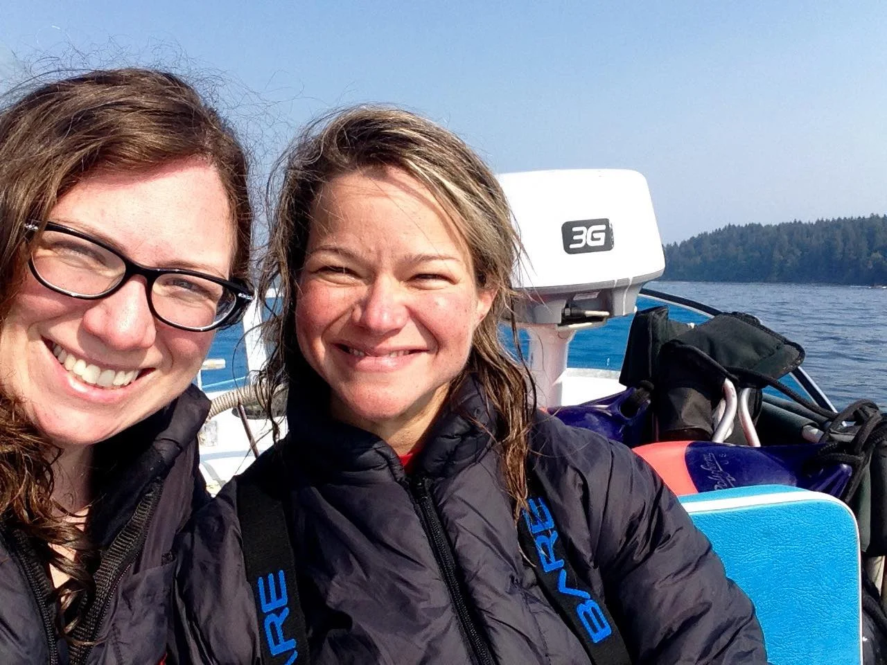 Divers gather on the boat before a dive in Neah Bay. Photo by Scuba Jess.