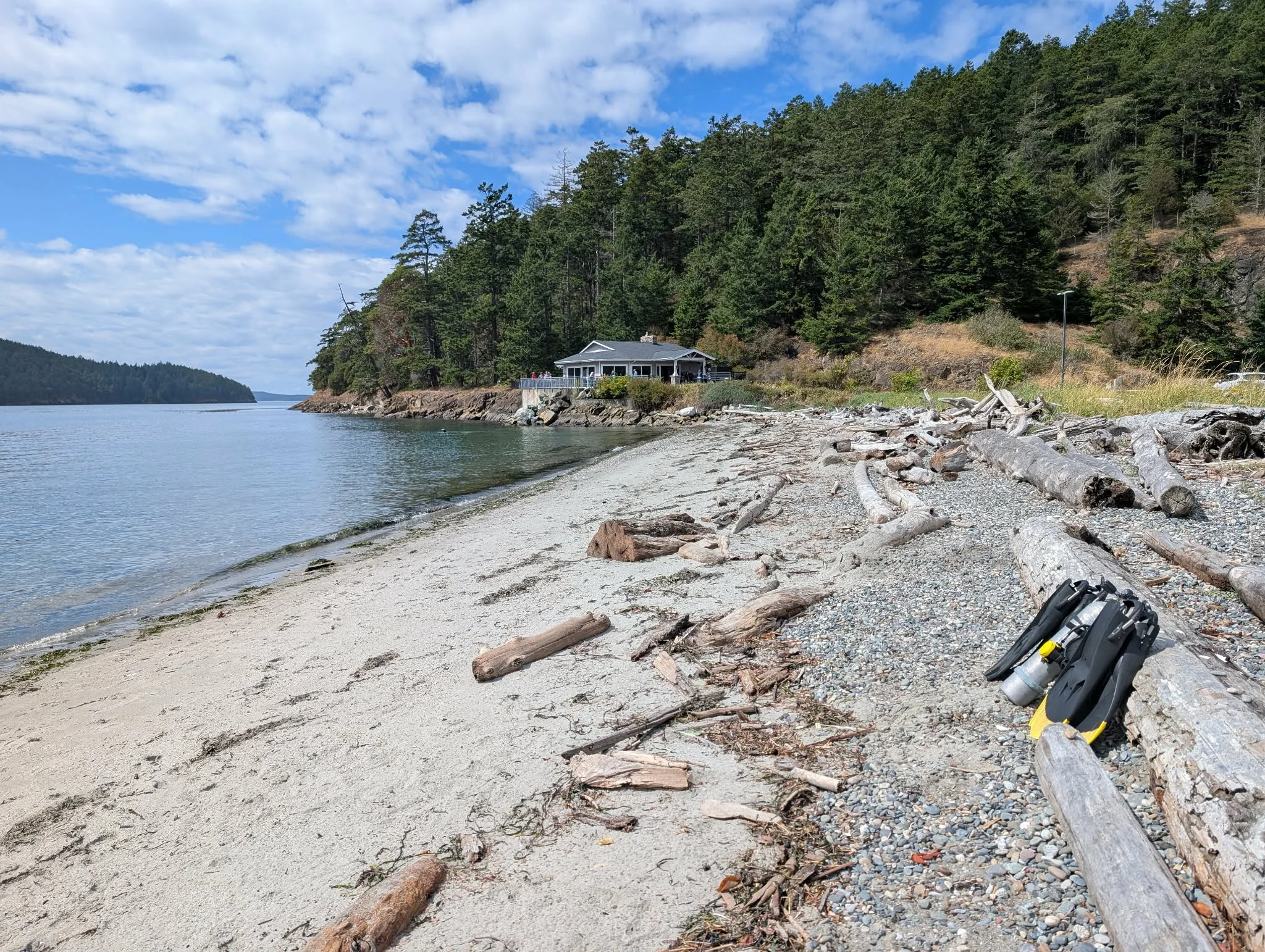 Skyline dive site, Anacortes, WA. The entry point is way down that pass. Read the briefing for more info. Photo by Scuba Jess.